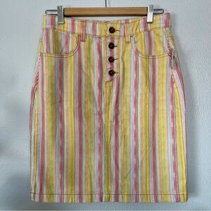 🚨 Last Call 🚨 Anthropologie | Rainbow Denim Pencil Skirt NWT